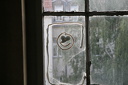 Ehem. LVZ-Druckerei Hermann Duncker - Reparierte Fensterscheibe, Smiley  5614